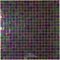 Vicenza Mosaico Glass Tiles USA - Phoenix 5/8" Glass Film-Faced Sheets in Midnight