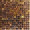 Vicenza Mosaico Glass Tiles USA - Spark 3/4" Glass Film-Faced Sheets in Sienna