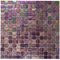 Vicenza Mosaico Glass Tiles USA - Iride 3/4" Glass Film-Faced Sheets in Fireberry