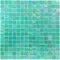 Vicenza Mosaico Glass Tiles USA - Iride 3/4" Glass Film-Faced Sheets in Mermaid Song