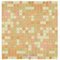 Vicenza Mosaico Glass Tiles USA- 5/8" Blends Film Faced Sheets in Babys Breath
