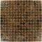 Illusion Glass Tile - 3/4" x 3/4" Glass Mosaic Tile in Bamboo Bronze