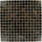 Illusion Glass Tile - 3/4" x 3/4" Glass Mosaic Tile in Chocolate Havana