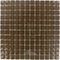 Illusion Glass Tile - 7/8" x 7/8" Glass Mosaic Tile in Hot Cocoa