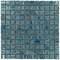 Mosaic Glass Tiles by Vidrepur - Moon Collection 1" x 1" Recycled Glass Tile on 12 3/8" x 12 3/8" Mesh Backed Sheet in Blue Planet