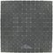 Mosaic Glass Tile by Vidrepur - Essentials Collection 1" x 1" Recycled Glass Tile on 12 1/2" x 12 1/2" Mesh Backed Sheet in Dark Gray