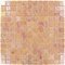 Mosaic Glass Tile by Vidrepur Glass Mosaic Deco Collection Recycled Glass Tile Mesh Backed Sheet in Coral Beige