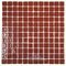 Mosaic Glass Tile by Vidrepur Glass Mosaic Deco Collection Recycled Glass Tile Mesh Backed Sheet in Burgundy