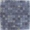Mosaic Glass Tile by Vidrepur Glass Mosaic Deco Collection Recycled Glass Tile Mesh Backed Sheet in Stainless Steel
