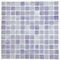 Mosaic Glass Tile by Vidrepur Glass Mosaic Nieblas Collection Recycled Glass Tile Mesh Backed Sheet in Fog Lilac