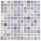 Mosaic Glass Tile by Vidrepur Glass Mosaic Nieblas Collection Recycled Glass Tile Mesh Backed Sheet in Fog Purple