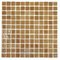Mosaic Glass Tile by Vidrepur Glass Mosaic Deco Collection Recycled Glass Tile Mesh Backed Sheet in Brown