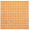 Mosaic Glass Tile by Vidrepur Glass Mosaic Lisos Collection Recycled Glass Tile Mesh Backed Sheet in Orange