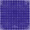 Mosaic Glass Tile by Vidrepur Glass Mosaic Lisos Collection Recycled Glass Tile Mesh Backed Sheet in Navy Blue