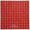 Mosaic Glass Tile by Vidrepur Glass Mosaic Lisos Collection Recycled Glass Tile Mesh Backed Sheet in Red