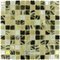 Mosaic Glass Tile by Vidrepur Glass - Mosaic Mixes Collection Recycled Glass Tile Mesh Backed Sheet in Leopard