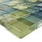 Aqua Mosaics - 1" x 1" Glass & Stone Mosaics in Olive Glass Stone Blend