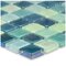 Aqua Mosaics - 1" x 1" Crystal Iridescent Mosaic in Sea Green Blend