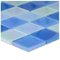 Aqua Mosaics - 2" x 2" Crystal Iridescent Mosaic in Sky Blue Blend