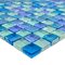 Aqua Mosaics - 1" x 1" Poured Mosaic in Light Blue Blend
