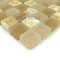 Elida Ceramica - Emperial Nature - Glass & Stone - 12"x12" Glass Mosaic in Butter Stone