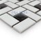 Stellar Tile - Spiral - 1" x 2" Porcelain Mosaic Tile in White & Black