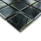 Mosaic Glass Tiles by Vidrepur - Titanium Collection 2" x 2" Recycled Glass Tile on 12 3/8" x 12 3/8" Meshed Backed Sheet in Black Iridescent