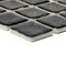 Mosaic Glass Tile by Vidrepur Glass Mosaic Nieblas Collection Recycled Glass Tile Mesh Backed Sheet in Fog Black