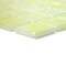 Mosaic Glass Tile by Vidrepur Glass Mosaic Titanium Collection Recycled Glass Tile Mesh Backed Sheet in Brushed Lemon Iridescent