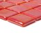 Mosaic Glass Tile by Vidrepur Glass Mosaic Titanium Collection Recycled Glass Tile Mesh Backed Sheet in Red  Iridescent