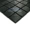 Mosaic Glass Tile by Vidrepur - Arts Collection 1" x 1" Recycled Glass Tile on 12 1/2" x 12 1/2" Mesh Backed Sheet in Black Water