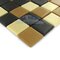 Mosaic Glass Tile by Vidrepur - Essentials Collection 1" x 1" Recycled Glass Tile on 12 1/2" x 12 1/2" Mesh Backed Sheet in Beach Mix