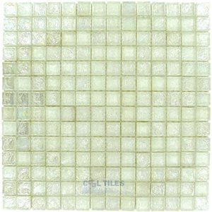 Onix Glass Tiles - GeoGlass Series - Iridescent Clear Squares