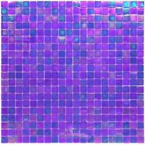 Vicenza Mosaico Glass Tiles USA - Phoenix 5/8" Glass Film-Faced Sheets in Dazzle