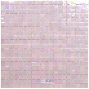 Vicenza Mosaico Glass Tiles USA - Phoenix 5/8" Glass Film-Faced Sheets in Cosmic Cream