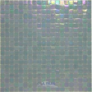 Vicenza Mosaico Glass Tiles USA - Phoenix 5/8" Glass Film-Faced Sheets in River Mist