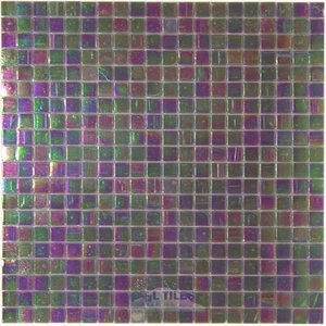Vicenza Mosaico Glass Tiles USA - Phoenix 5/8" Glass Film-Faced Sheets in Quarry