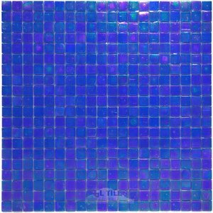 Vicenza Mosaico Glass Tiles USA - Phoenix 5/8" Glass Film-Faced Sheets in Pool Party