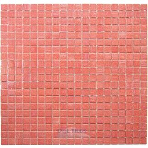 Vicenza Mosaico Glass Tiles USA - Lumina 5/8" Glass Film-Faced Sheets in Violet Pink