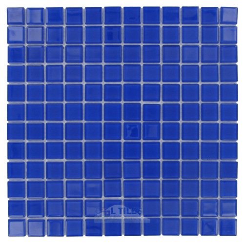 12"x12" Glass Mosaic in Royal Blue