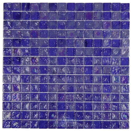 Mosaic Cobalt Blue Iridescent 12" x 12" Film Faced Sheet