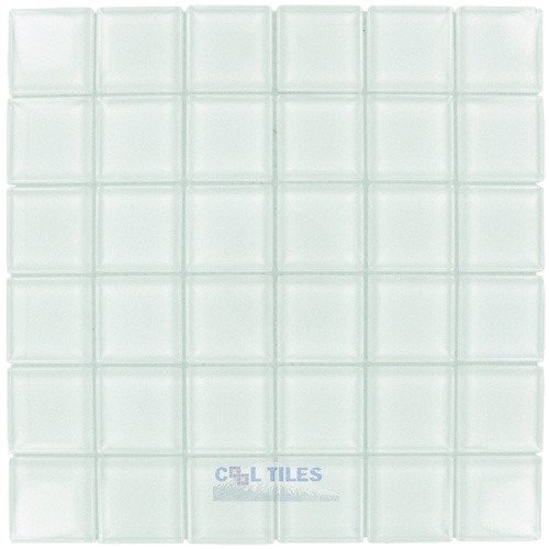 1 7/8" x 1 7/8" Glass Mosaic Tile in Clear