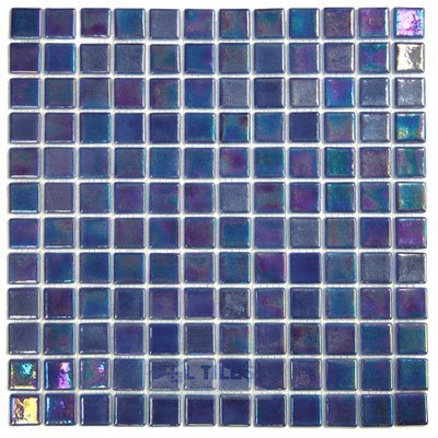 Recycled Glass Tile Mesh Backed Sheet in Antartica