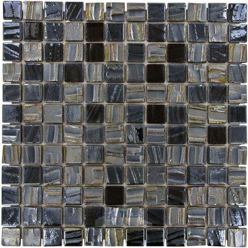 Recycled Glass Tile in Midnight Moon