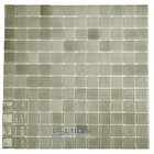 Recycled Glass Tile Mesh Backed Sheet in Fog Grey