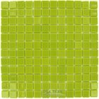 Recycled Glass Tile Mesh Backed Sheet in Pistachio