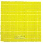 Recycled Glass Tile Mesh Backed Sheet in Yellow