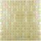 Vicenza Mosaico Glass Tiles USA - Iride 3/4" Glass Film-Faced Sheets in Creamy Oat