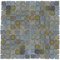 Illusion Glass Tile - Desert Mirage - 1" x 1" Glass Mosaic Tile in Sapphire Buds