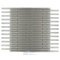 Illusion Glass Tile - Metals - 3/8" x 4" Brickset Mosaic in Brushed Stainless Steel
